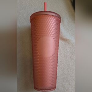 Starbucks Soft Touch Jelly Pink Studded Tumbler with Straw